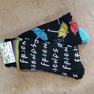 𝅺friends Socks 2 Pair F.R.I.E.N.D.S Umbrella New